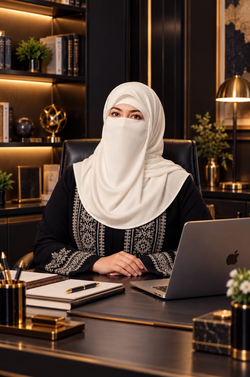 د. ابتسام مدني في مكتب الاستشارات